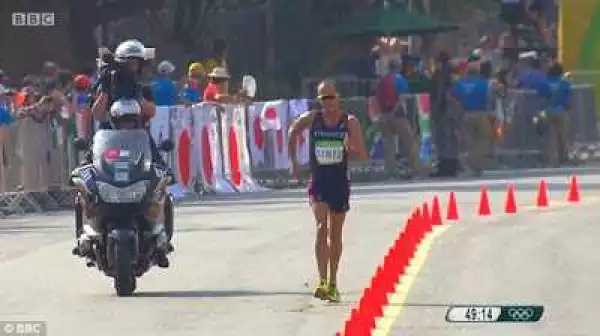 PHOTOS: Olympic Athlete Fell Down  After Pooing On Himself During 50km Walk Race.